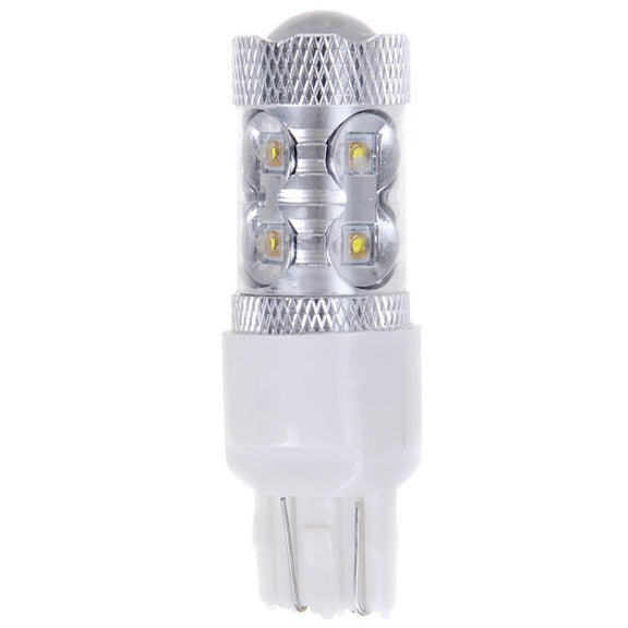 2 PCS 7443 650 Lumen 50W 10-3535-LEDs 6500K White Light Brake Light, DC 12-24V