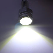 2 PCS 2x 2W Water-resistant Eagle Eye Light White LED Light for Vehicles, Cable Length: 60cm(Silver)