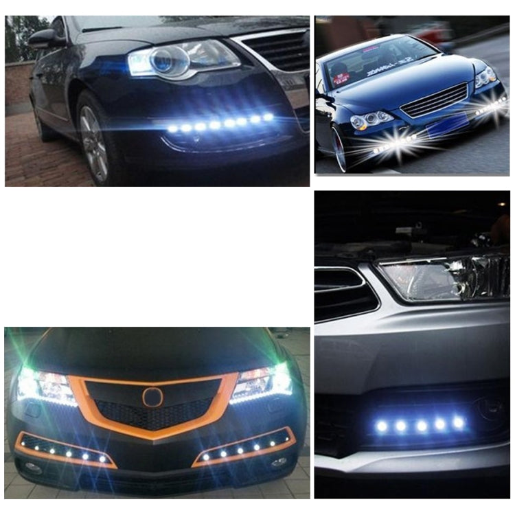 2 PCS 3W  Water-resistant Eagle Eye light LED Light for Vehicles, Cable Length: 60cm(Pink Light)