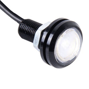 2 PCS 2x 3W  Water-resistant Eagle Eye light  White LED Light for Vehicles, Cable Length: 60cm(Blue Light)