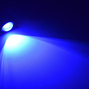 2 PCS 2x 3W  Water-resistant Eagle Eye light  White LED Light for Vehicles, Cable Length: 60cm(Blue Light)