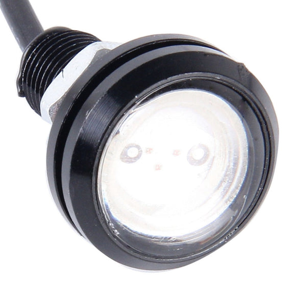 2 PCS 2x 3W 120LM Water-resistant Eagle Eye light  White LED Light for Vehicles, Cable Length: 60cm(Red)