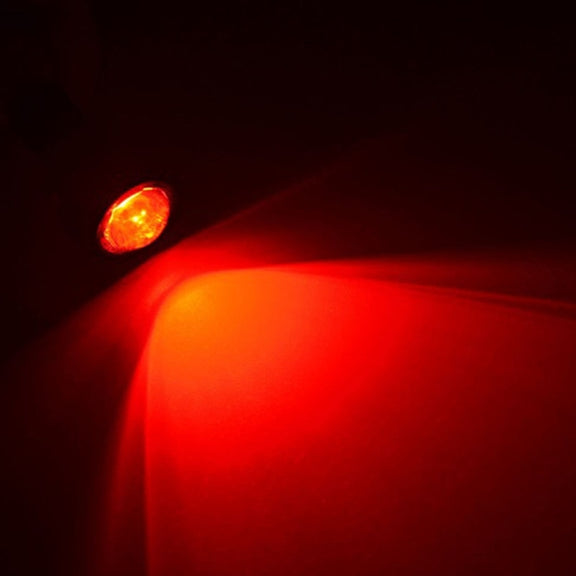 2 PCS 2x 3W 120LM Water-resistant Eagle Eye light  White LED Light for Vehicles, Cable Length: 60cm(Red)