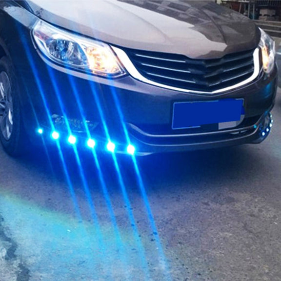2 PCS 2x 3W 120LM Water-resistant Eagle Eye Light White LED Light for Vehicles, Cable Length: 60cm(Silver)