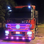 2 PCS 2x 3W 120LM Water-resistant Eagle Eye Light White LED Light for Vehicles, Cable Length: 60cm(Silver)