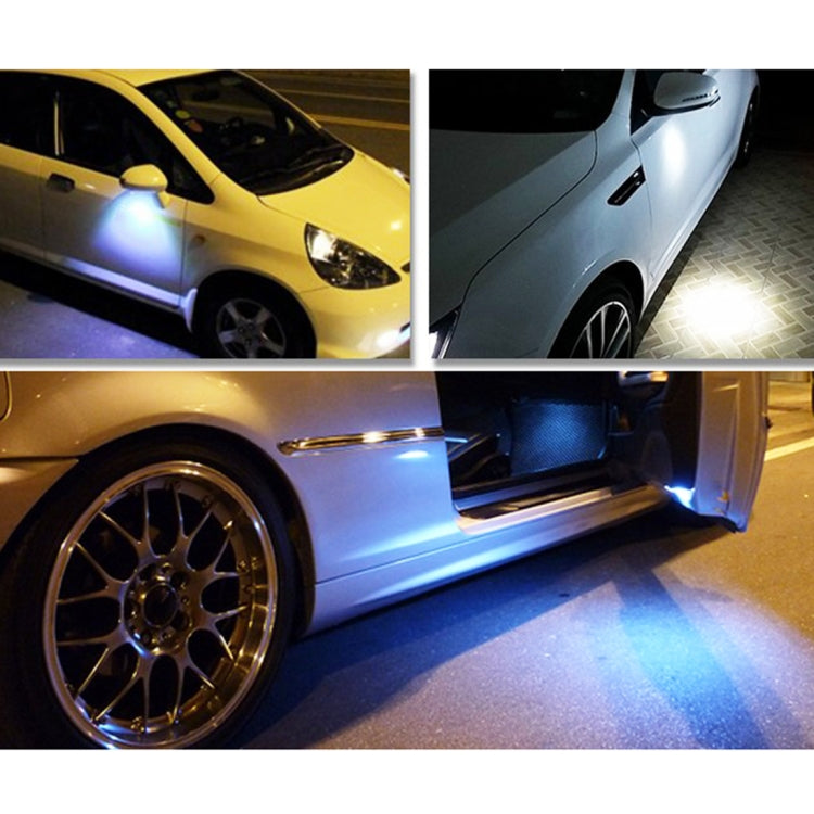 2 PCS 2x 3W 120LM Water-resistant Eagle Eye Light White LED Light for Vehicles, Cable Length: 60cm(Silver)