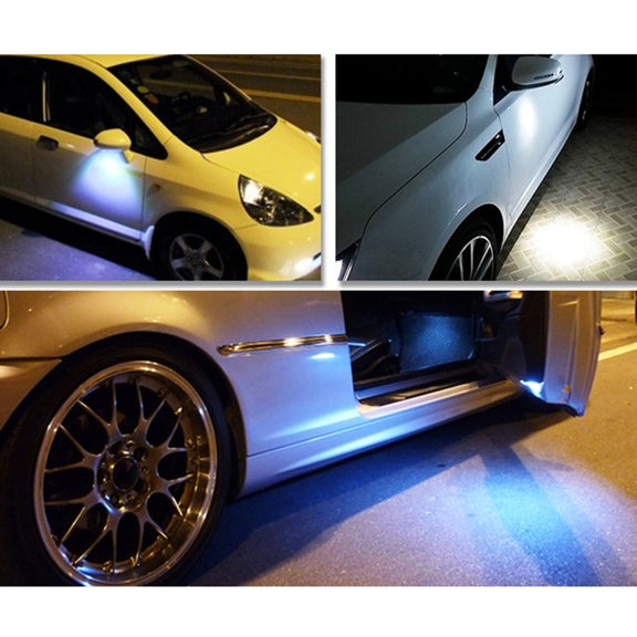 2 PCS 2x 3W 120LM Water-resistant Eagle Eye Light White LED Light for Vehicles, Cable Length: 60cm(Silver)