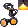 2 PCS 2x 3W 120LM Waterproof Eagle Eye Light Yellow LED Light for Vehicles, Cable Length: 60cm(Black) - Eagle Eye Lamps by PMC TechLife | Online Shopping South Africa | PMC TechLife | Buy Now Pay Later Mobicred