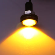 2 PCS 2x 3W 120LM Water-resistant Eagle Eye Light Yellow LED Light for Vehicles, Cable Length: 60cm(Black)