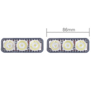 2 PCS MZ 9W 540LM 6500K 3-LED White Light Wired Car Daytime Running Light Fog Lamp, DC12-24V,Light Wire: 15cm