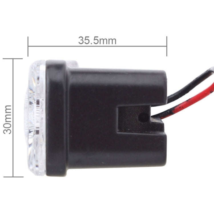 2 PCS MZ 9W 540LM 6500K 3-LED White Light Wired Car Daytime Running Light Fog Lamp, DC12-24V,Light Wire: 15cm