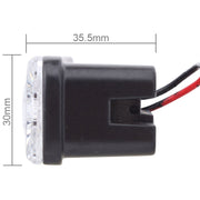 2 PCS MZ 9W 540LM 6500K 3-LED White Light Wired Car Daytime Running Light Fog Lamp, DC12-24V,Light Wire: 15cm