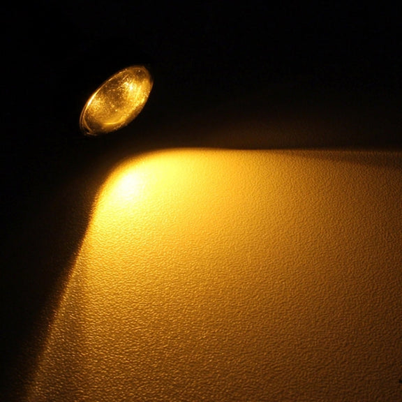 2 PCS 22.5mm 2W 200LM White + Yellow Light 4 LED SMD 5630 Eagle Eye Car Steering Light Daytime Running Light(Black)