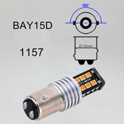 2 PCS 1157/BAY15D 3W LED 300LM SMD 2835 Car Rear  Brake Light for Vehicles, DC 12V(Red Light)