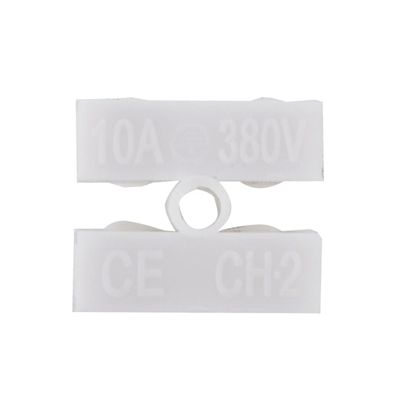 100 PCS 2 Way Push Quick Cable Connector Terminal Wiring Terminal 220V 2A(White)