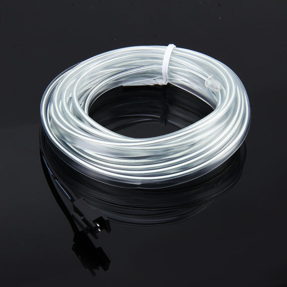 Water-resistant Flat Flexible Car Strip Light with Driver for Car Decoration, Length: 5m (Ice Blue Light)