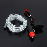 Water-resistant Flat Flexible Car Strip Light with Driver for Car Decoration, Length: 5m (Ice Blue Light)