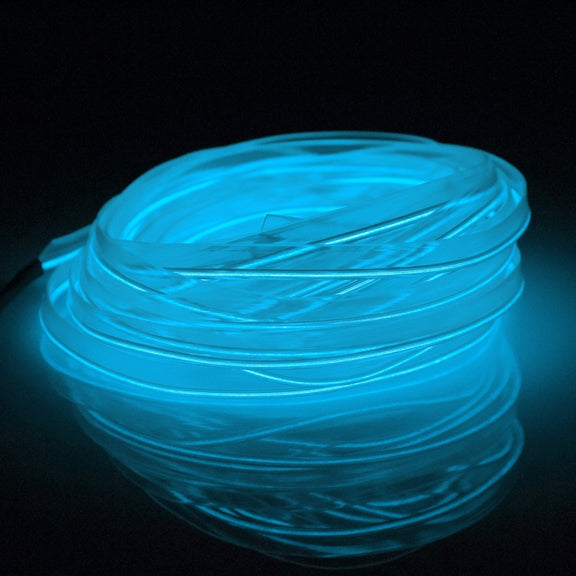 Water-resistant Flat Flexible Car Strip Light with Driver for Car Decoration, Length: 5m (Ice Blue Light)