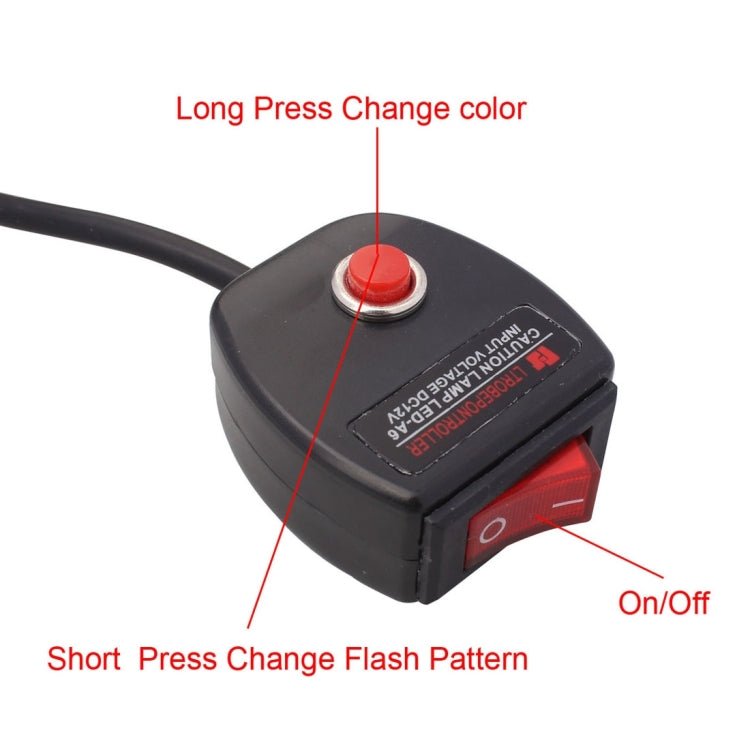 2 PCS  6 inch 6 LED 2 x 18W Car Flash Warning Light Red + Blue Change White Water-resistant Emergency Light, DC 12V