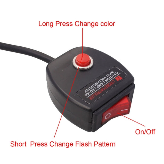 2 PCS  6 inch 6 LED 2 x 18W Car Flash Warning Light Red + Blue Change White Water-resistant Emergency Light, DC 12V