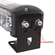 2 PCS  6 inch 6 LED 2 x 18W Car Flash Warning Light Red + Blue Change White Water-resistant Emergency Light, DC 12V