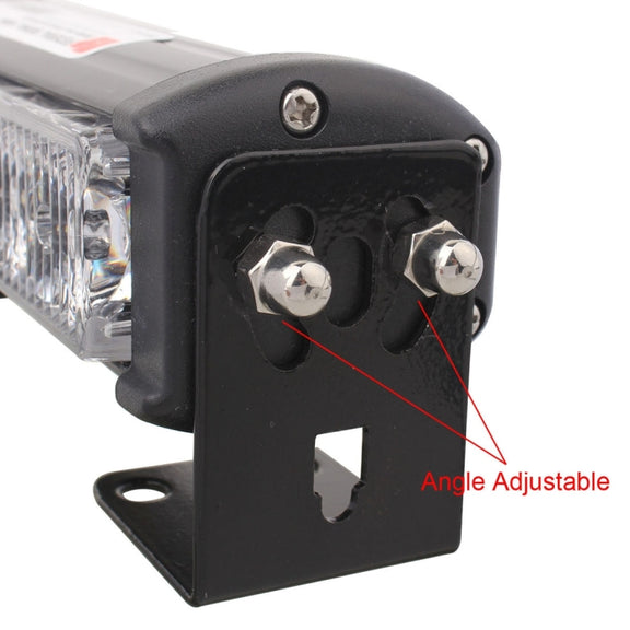 2 PCS  6 inch 6 LED 2 x 18W Car Flash Warning Light Red + Blue Change White Water-resistant Emergency Light, DC 12V
