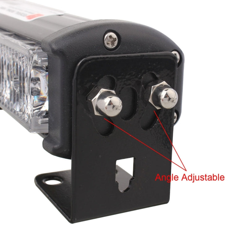 2 PCS  6 inch 6 LED 2 x 18W Car Flash Warning Light Red + Blue Change White Water-resistant Emergency Light, DC 12V