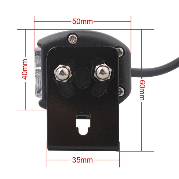 2 PCS  6 inch 6 LED 2 x 18W Car Flash Warning Light Red + Blue Change White Water-resistant Emergency Light, DC 12V