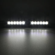 2 PCS  6 inch 6 LED 2 x 18W Car Flash Warning Light Yellow Change White Water-resistant Emergency Light, DC 12V