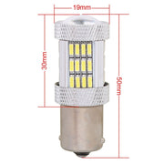 2PCS 1156 10W 540LM White Light 54 LED 4014 SMD Car Brake Light Steering Light Bulb, DC 12V