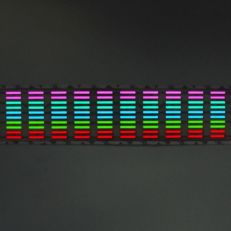 5 Colors Music Active EL Car Sticker Equalizer with Car Charger, Size: 90cm x 10cm