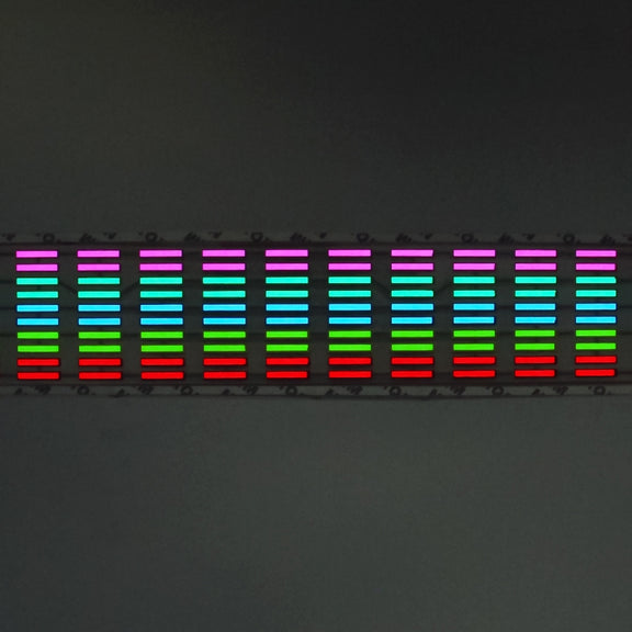 5 Colors Music Active EL Car Sticker Equalizer with Car Charger, Size: 90cm x 10cm