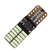 2 PCS T10 4.8W 720LM Ice Blue Light 24 SMD 4014 LED Error-Free Canbus Car Clearance Lights Lamp, DC 12V