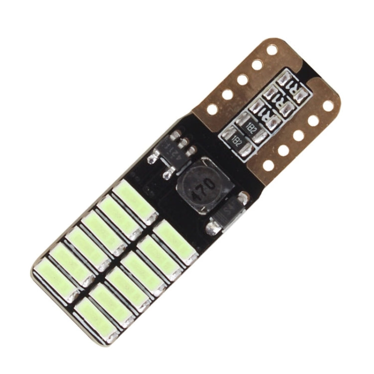 2 PCS T10 4.8W 720LM Ice Blue Light 24 SMD 4014 LED Error-Free Canbus Car Clearance Lights Lamp, DC 12V