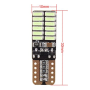 2 PCS T10 4.8W 720LM Ice Blue Light 24 SMD 4014 LED Error-Free Canbus Car Clearance Lights Lamp, DC 12V