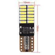 2 PCS T10 4.8W 720LM White Light 24 SMD 4014 LED Error-Free Canbus Car Clearance Lights Lamp, DC 12V