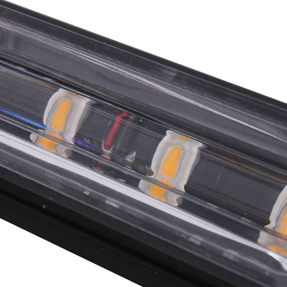 12W 720LM 4-LED Yellow Light 18 Flash Patterns Car Strobe Emergency Warning Light Lamp, DC 12V