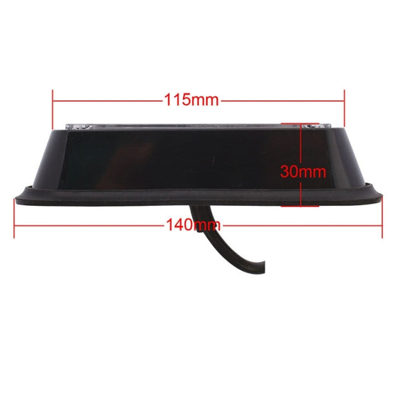 12W 720LM 4-LED Yellow Light 18 Flash Patterns Car Strobe Emergency Warning Light Lamp, DC 12V