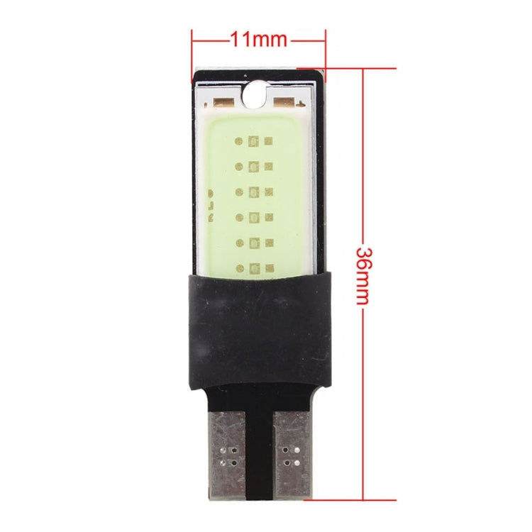 2 PCS T10 6W 180LM Ice Blue Light Double-Faced 2 COB LED Decode Canbus Error-Free Car Clearnce Reading Lamp, DC 12V