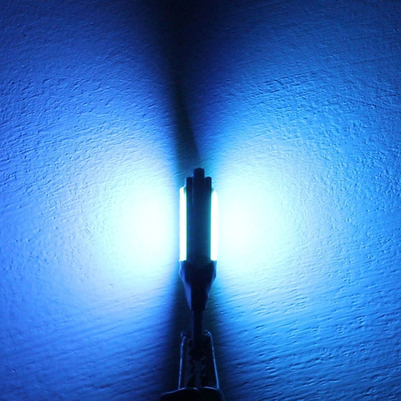 2 PCS T10 6W 180LM Ice Blue Light Double-Faced 2 COB LED Decode Canbus Error-Free Car Clearnce Reading Lamp, DC 12V