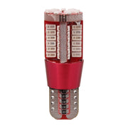 2 PCS T10 5W 285LM Red Light 57 SMD 4014 LED Error-Free Canbus Car Clearance Lights Lamp, DC 12V