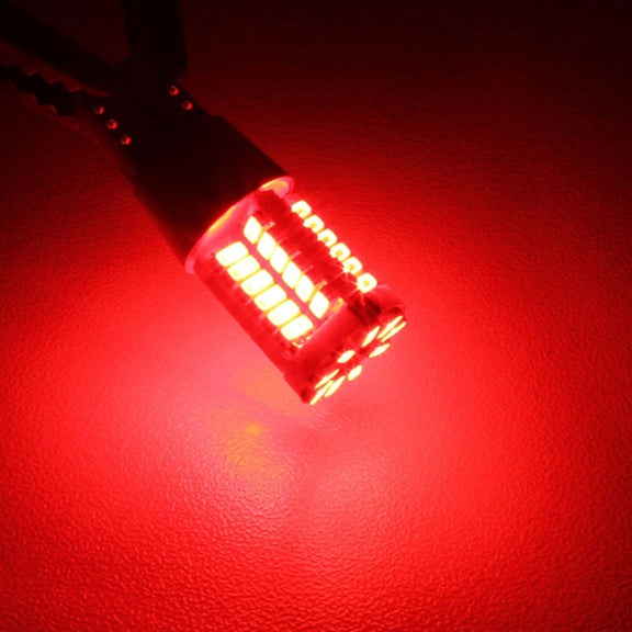 2 PCS T10 5W 285LM Red Light 57 SMD 4014 LED Error-Free Canbus Car Clearance Lights Lamp, DC 12V