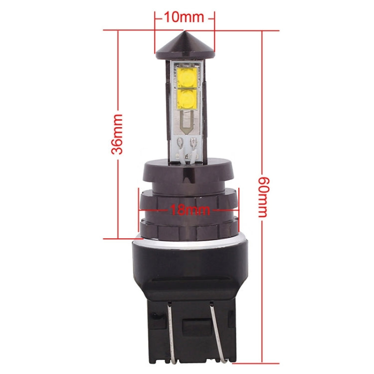 T20 7443 20W 800LM White Light 4 XT-E LED Car Brake Light Daytime Running Light Bulb, DC 12-24V