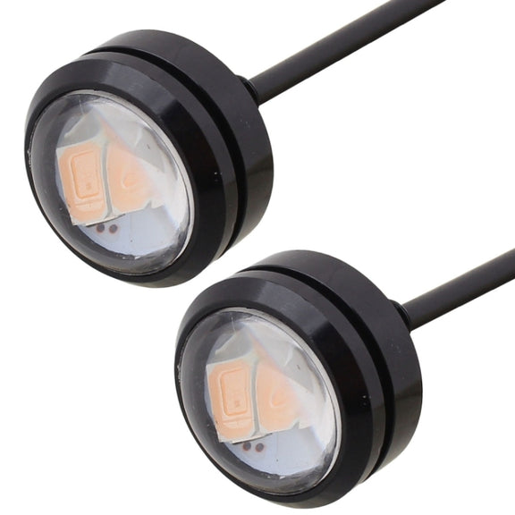 2 PCS  22.5mm 1.5W 150LM Pink Light 3 LED SMD 5630 Spotlight Eagle Eye Light Daytime Running Light for Vehicles