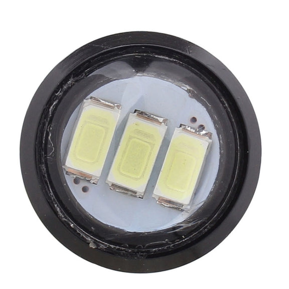 2 PCS  22.5mm 1.5W 150LM White Light 3 LED SMD 5630 Spotlight Eagle Eye Light Daytime Running Light for Vehicles