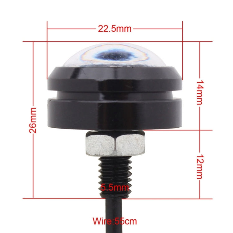 2 PCS  22.5mm 1.5W 150LM White Light 3 LED SMD 5630 Spotlight Eagle Eye Light Daytime Running Light for Vehicles