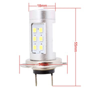 2 PCS H7 4.2W 630LM White Light 21 LED 2835 SMD Car Front Fog Light Lamp Bulb,  DC 12V