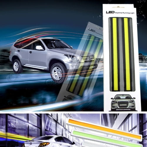 2 PCS 6W*2 DRL LED Blue Light Bar Car Light Source Water-resistant Daytime Running Lights, DC 12V