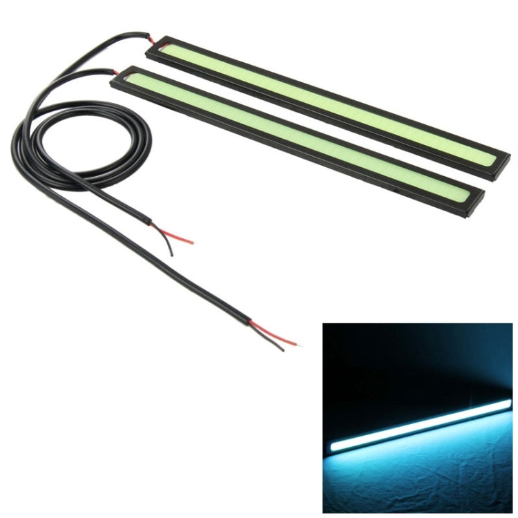 2 PCS 6W*2 DRL LED ICE Blue Light Bar Car Light Source Water-resistant Daytime Running Lights, DC 12V