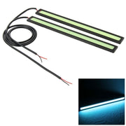 2 PCS 6W*2 DRL LED ICE Blue Light Bar Car Light Source Water-resistant Daytime Running Lights, DC 12V